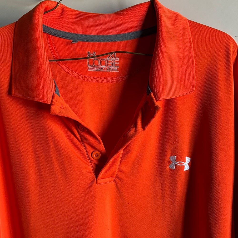 Under Armour Men's Bright Orange Polo